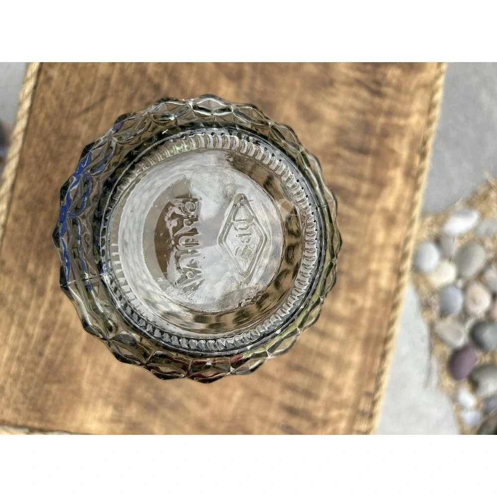 Vintage Anchor Hocking Prescut Clear Glass 9